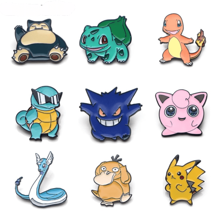 Pokemon Collection Badge Pins 12 Styles Ghibli Store