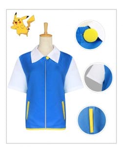 Pokemon Ash Ketchum Satoshi Cosplay Costume For Kid and Adult Ghibli Store ghibli.store