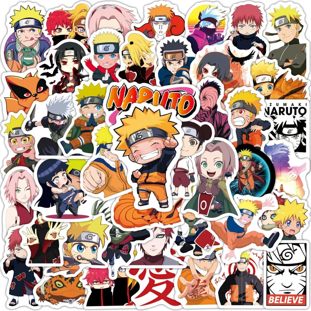 Naruto Waterproof Sticker 50/100 Pcs Ghibli Store ghibli.store