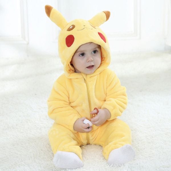 Pokemon Pikachu Long Sleeve Baby Onesies Ghibli Store ghibli.store