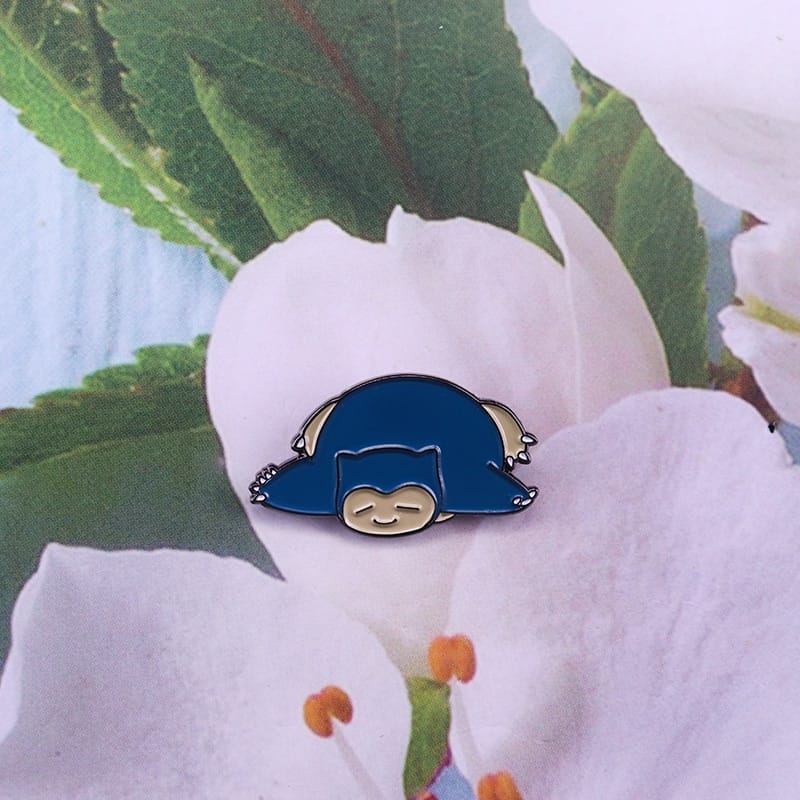 Pokemon Snorlax Badge Pins Collection