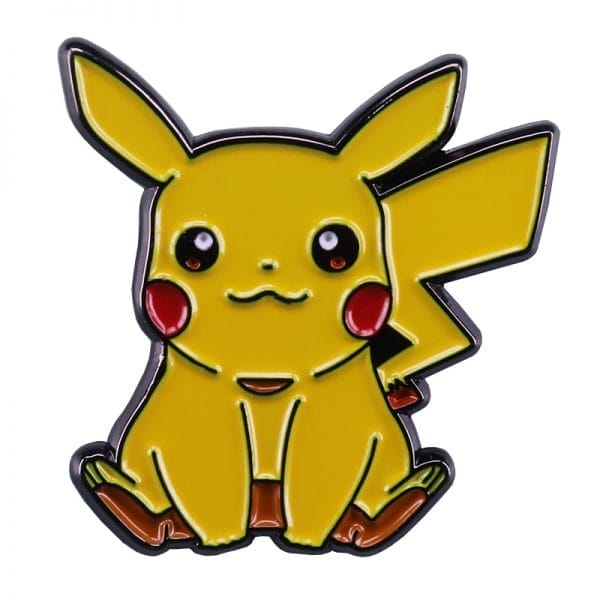 Pokemon – Sitting Pikachu Badge Pins Ghibli Store ghibli.store