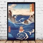 Ponyo On The Cliff Wall Canvas Poster