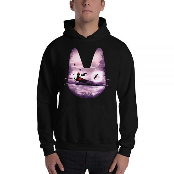 Kiki’s Delivery Service – Purple Jiji Sweatshirt Unisex Ghibli Store ghibli.store