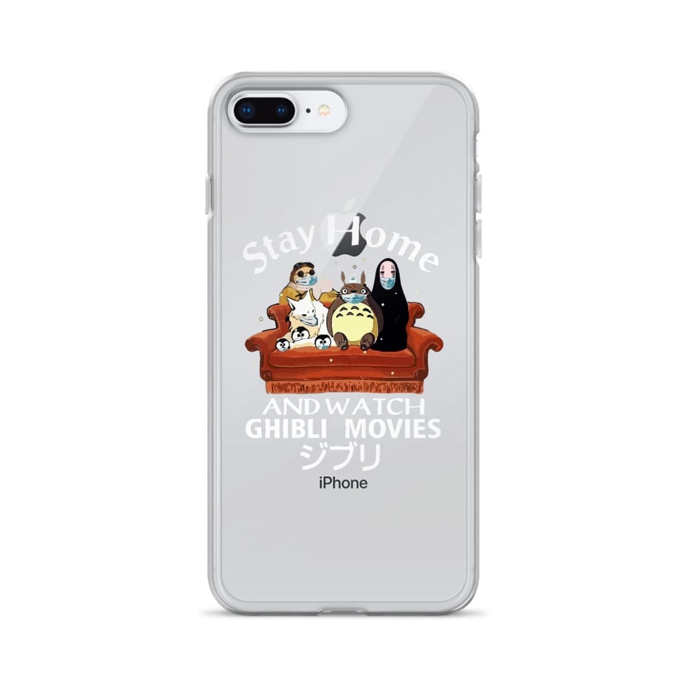 Stay Home and Watch Ghibli Movie iPhone Case
