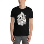 Ghibli Movie Characters Compilation in Black and White T Shirt Unisex Ghibli Store ghibli.store