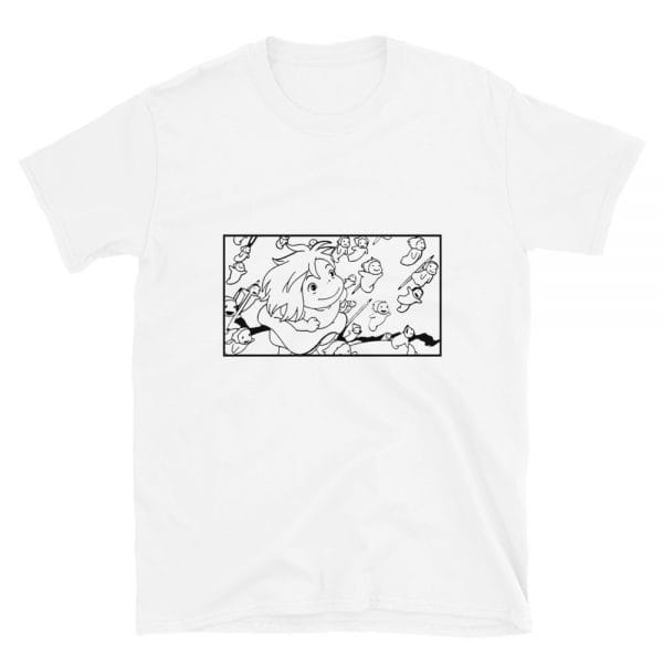 Ponyo – Freedom Sketch T Shirt Ghibli Store ghibli.store