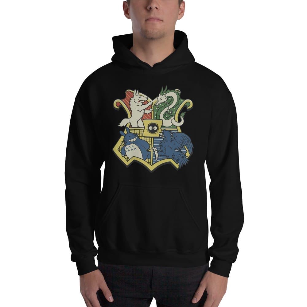 Studio Ghibli Characters As Hogwarts House Hoodie Unisex Ghibli Store