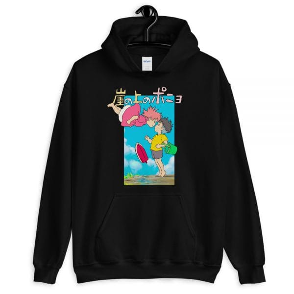 Ponyo On The Cliff By The Sea Poster Hoodie Unisex Ghibli Store ghibli.store