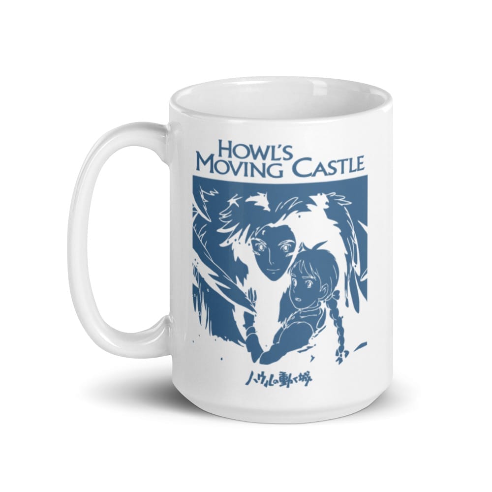 Howl’s Moving Castle Black & White Mug