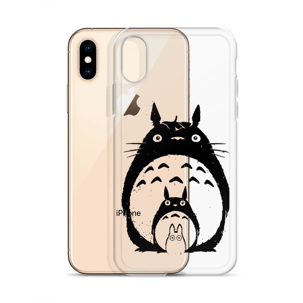 My Neighbor Totoro Black & White iPhone Case