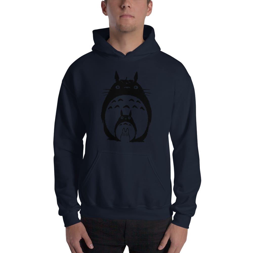 My Neighbor Totoro Black & White Hoodie Unisex - Ghibli Store