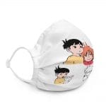 Ponyo and Sosuke Sketch Premium Face Mask Ghibli Store ghibli.store