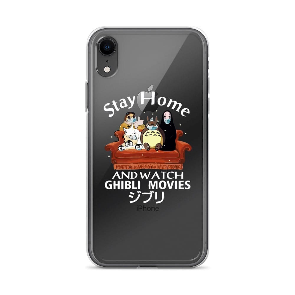 Stay Home and Watch Ghibli Movie iPhone Case