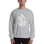 Ghibli Movie Characters Compilation in Black and White Sweatshirt Unisex Ghibli Store ghibli.store