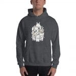Ghibli Movie Characters Compilation in Black and White Hoodie Unisex