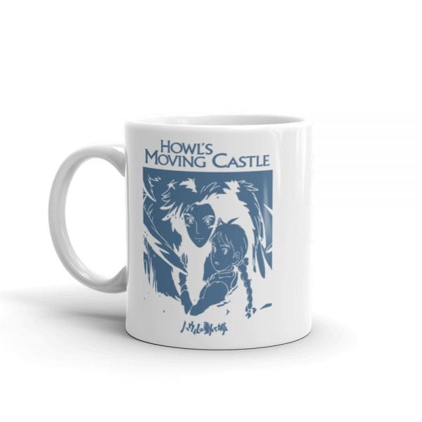 Howl’s Moving Castle Black & White Mug Ghibli Store ghibli.store