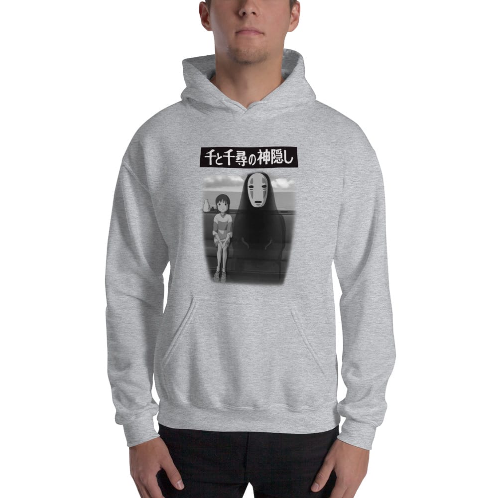 Spirited Away - Chihiro and No Face on The Train Hoodie Black S