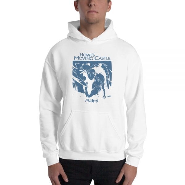 Howl’s Moving Castle Black & White Sweatshirt Unisex Ghibli Store ghibli.store