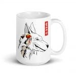 Princess Mononoke – San and The Wolf Mug Ghibli Store ghibli.store