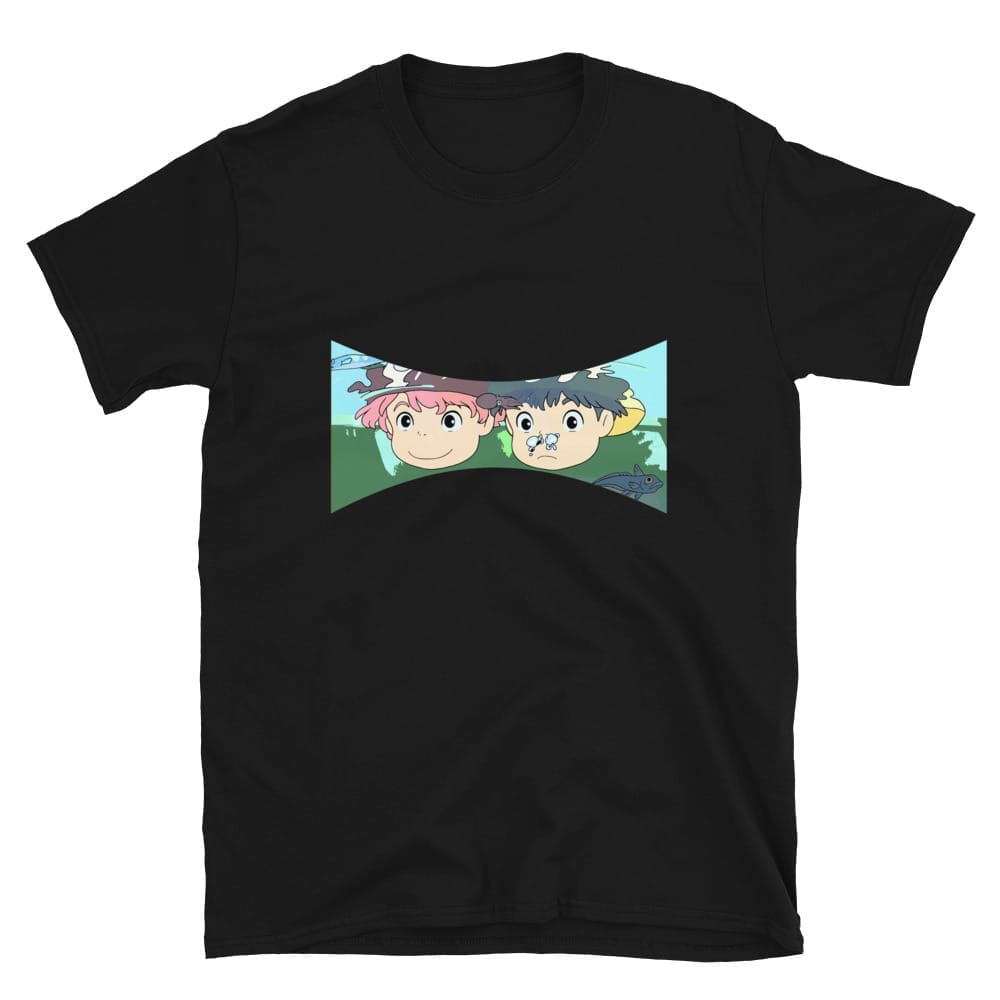 Ponyo and Sosuke T Shirt Unisex Ghibli Store ghibli.store