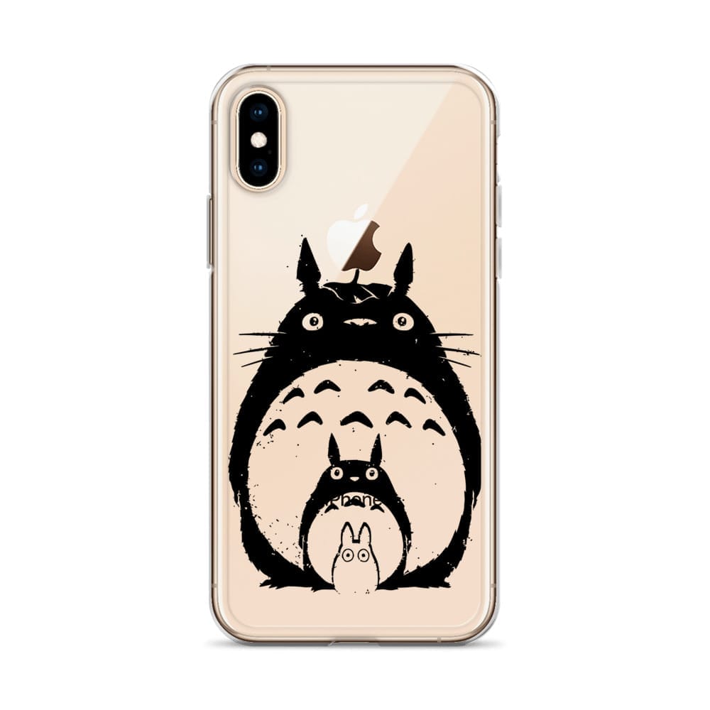 My Neighbor Totoro Black & White iPhone Case - Ghibli Store