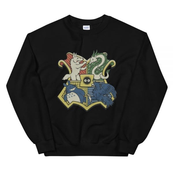 Studio Ghibli Characters As Hogwarts House Sweatshirt Unisex Ghibli Store ghibli.store