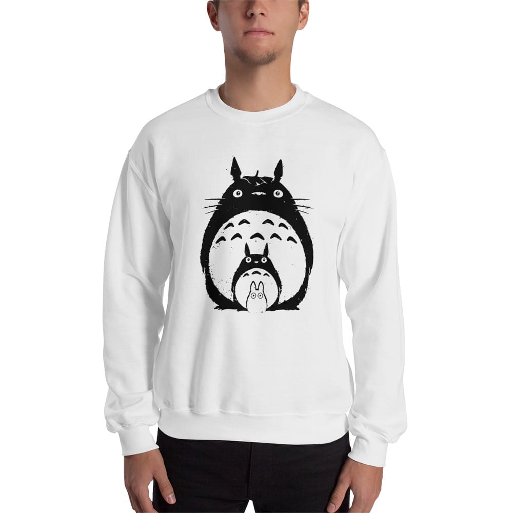 My Neighbor Totoro Black & White Sweatshirt Unisex