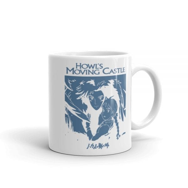 Howl’s Moving Castle Black & White Mug Ghibli Store ghibli.store