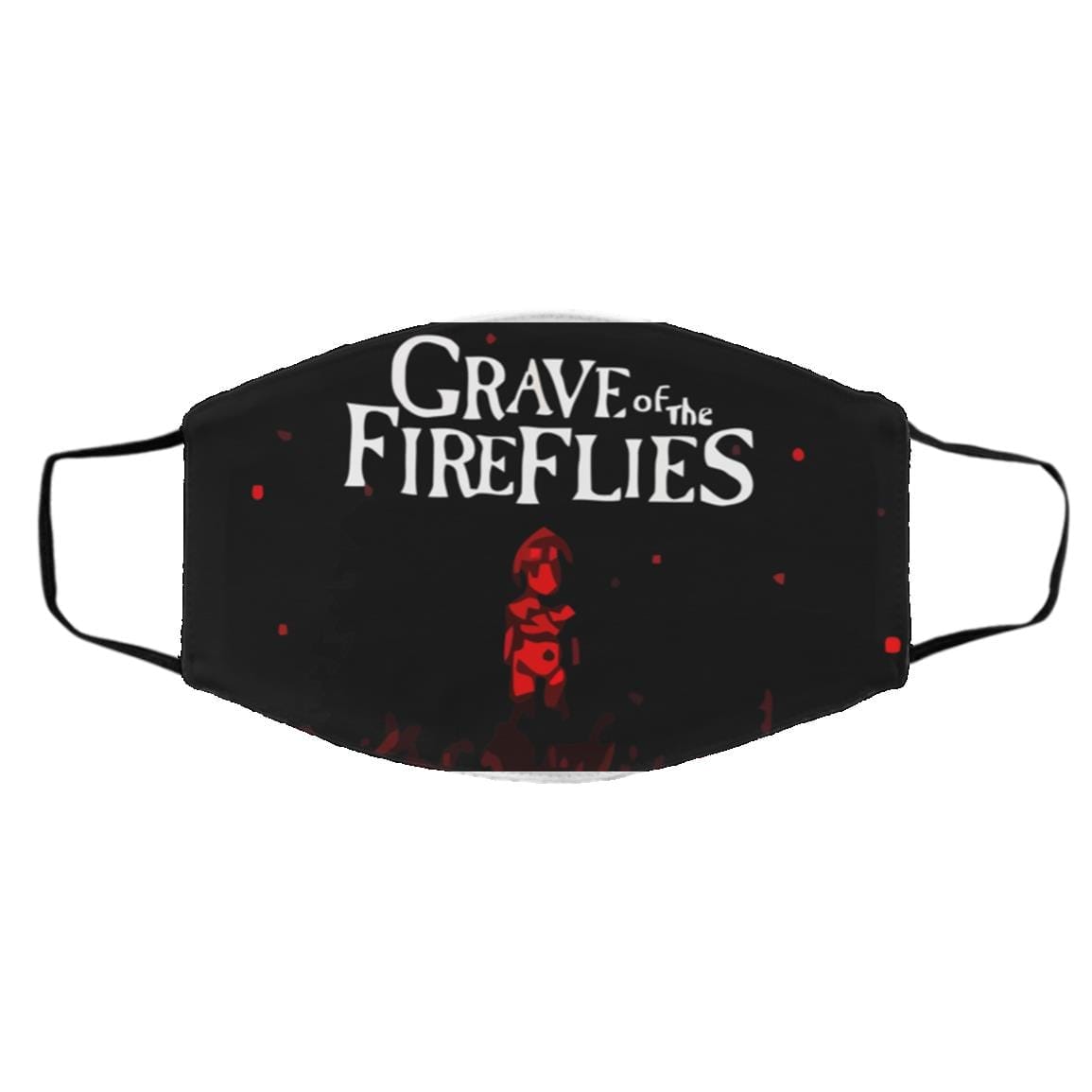 Grave of The Fireflies Poster Face Mask
