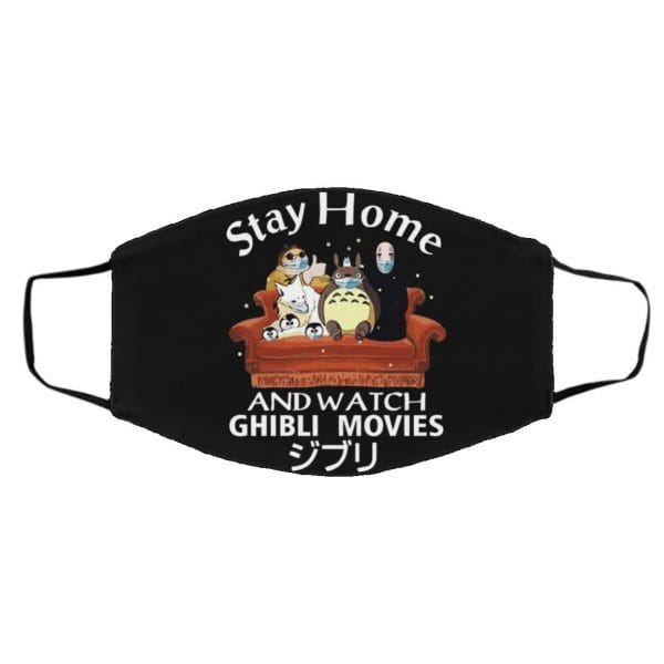 Stay Home and Watch Ghibli Movie Face Mask Ghibli Store ghibli.store