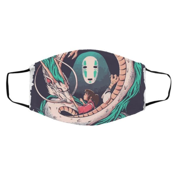 Spirited Away – Haku Dragon with Sen and No Face Face Mask Ghibli Store ghibli.store