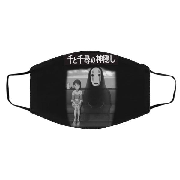 Spirited Away – Chihiro and No Face on the Train Face Mask Ghibli Store ghibli.store
