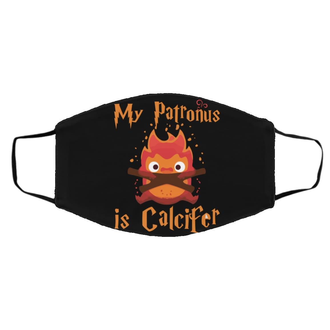 Howl’s Moving Castle – My Patronus is Calcifer Face Mask Ghibli Store ghibli.store