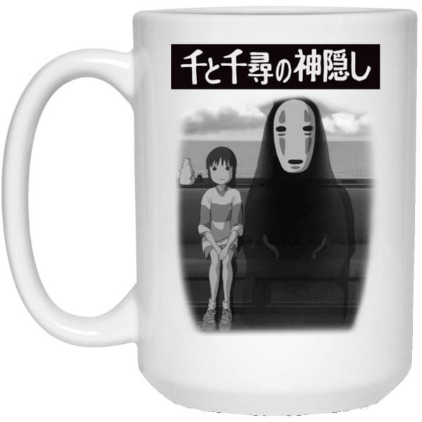Spirited Away – Chihiro and No Face on the Train White Mug Ghibli Store ghibli.store