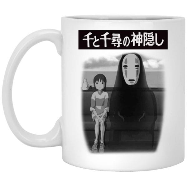 Spirited Away – Chihiro and No Face on the Train White Mug Ghibli Store ghibli.store
