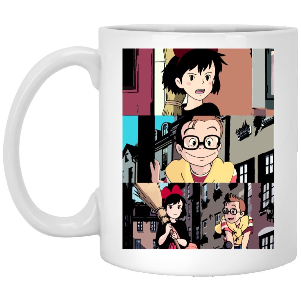 Kiki’s Delivery Service Tower Collage Mug Ghibli Store ghibli.store