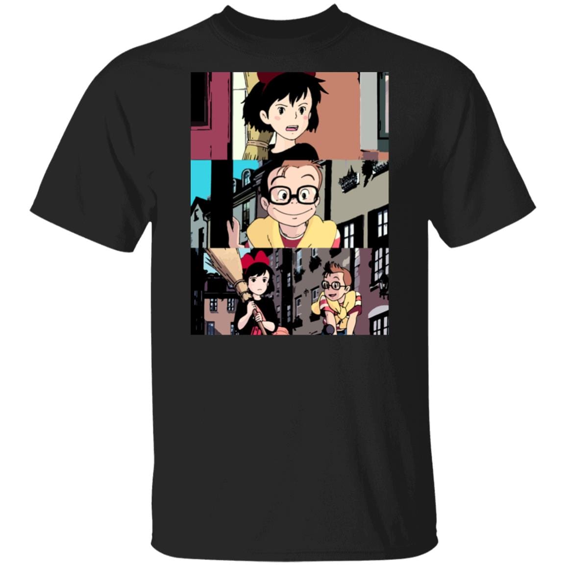 Kiki’s Delivery Service Tower Collage T Shirt Unisex