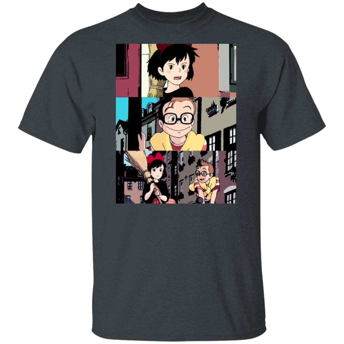 Kiki’s Delivery Service Tower Collage T Shirt Unisex