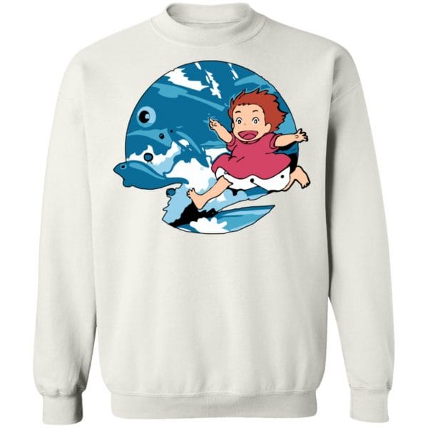 Ghibli Studio Ponyo On The Waves Sweatshirt Unisex Ghibli Store ghibli.store