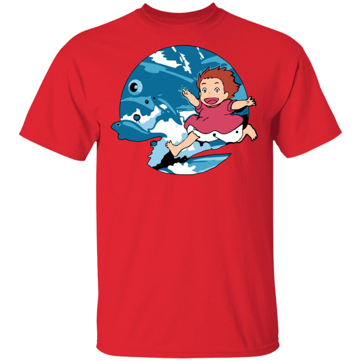 Ghibli Studio Ponyo On The Waves T shirt Unisex Ghibli Store ghibli.store