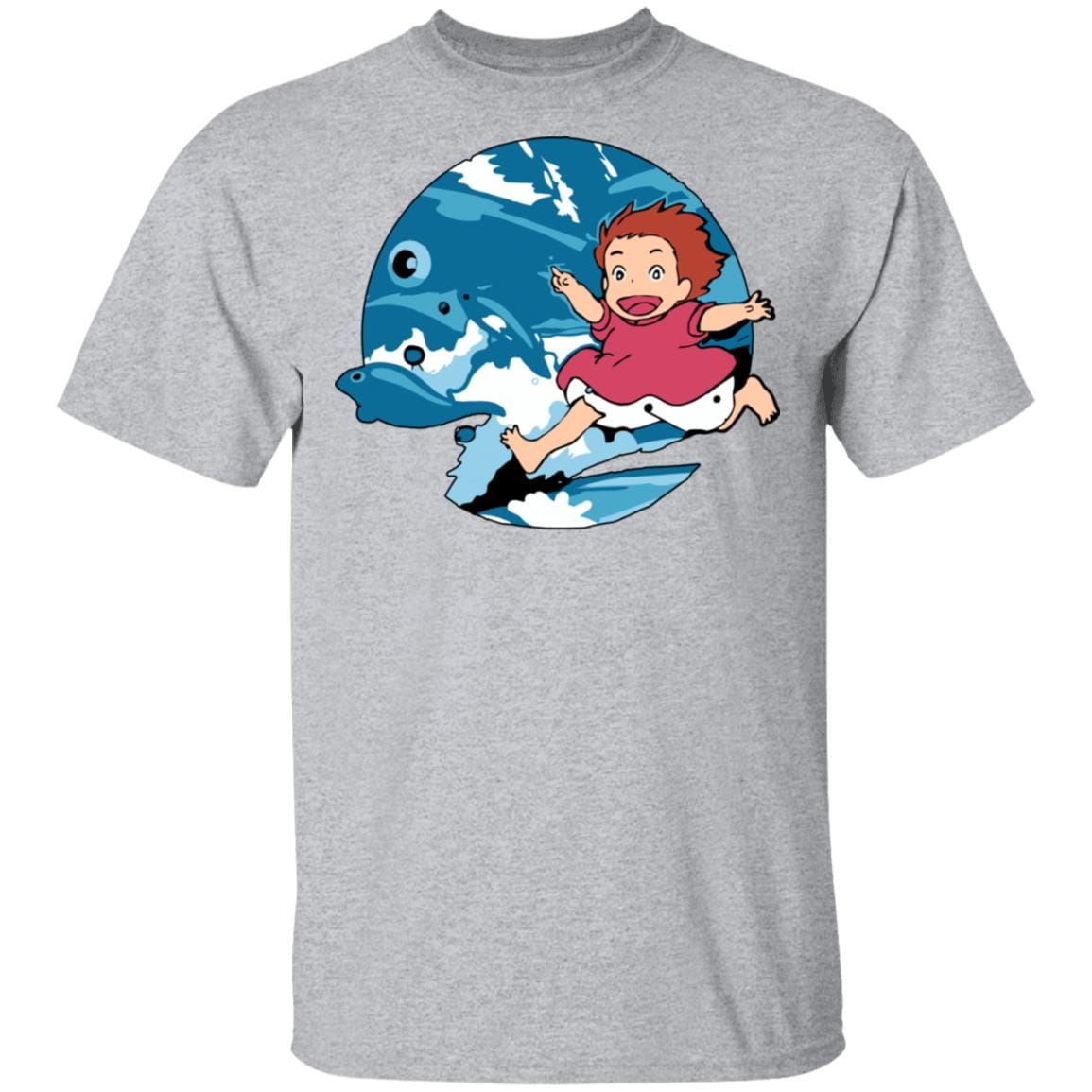 Ghibli Studio Ponyo On The Waves T shirt Unisex - Ghibli Store