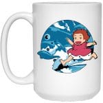 Ghibli Studio Ponyo On The Waves Mug