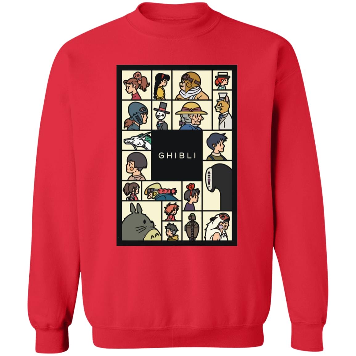 Compilation Characters of Studio Ghibli Sweatshirt Unisex Ghibli Store