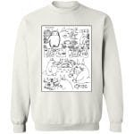 Totoro Original Character Sketch Sweatshirt Unisex