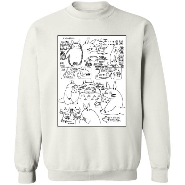 Totoro Original Character Sketch Sweatshirt Unisex Ghibli Store ghibli.store