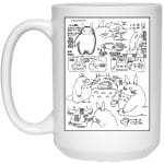 Totoro Original Character Sketch Mug Ghibli Store ghibli.store