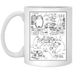 Totoro Original Character Sketch Mug 11Oz