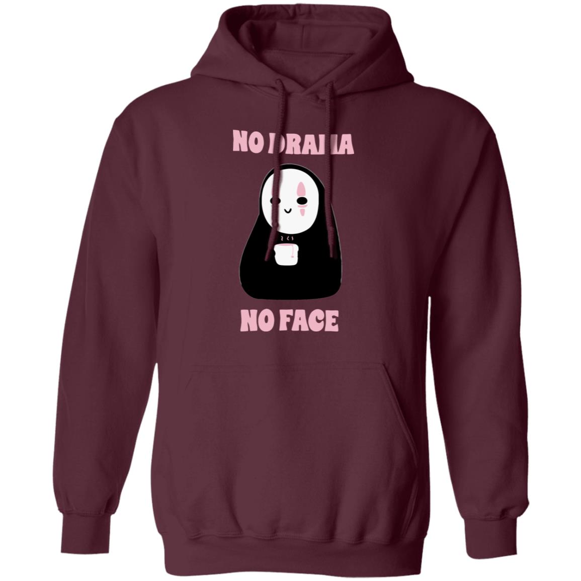 No Drama No Face Hoodie Unisex Ghibli Store