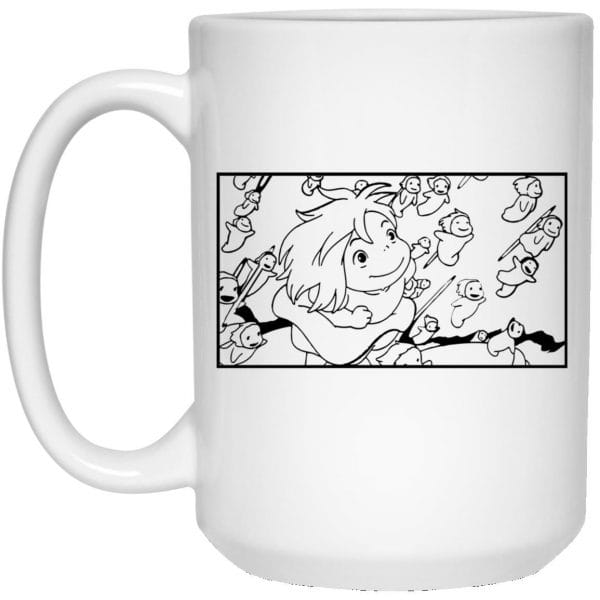 Ponyo – Freedom Sketch Mug Ghibli Store ghibli.store